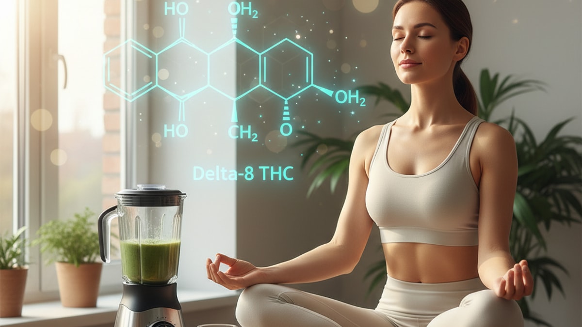 Blog Post: is delta 8 psychoactive - Professional illustration
