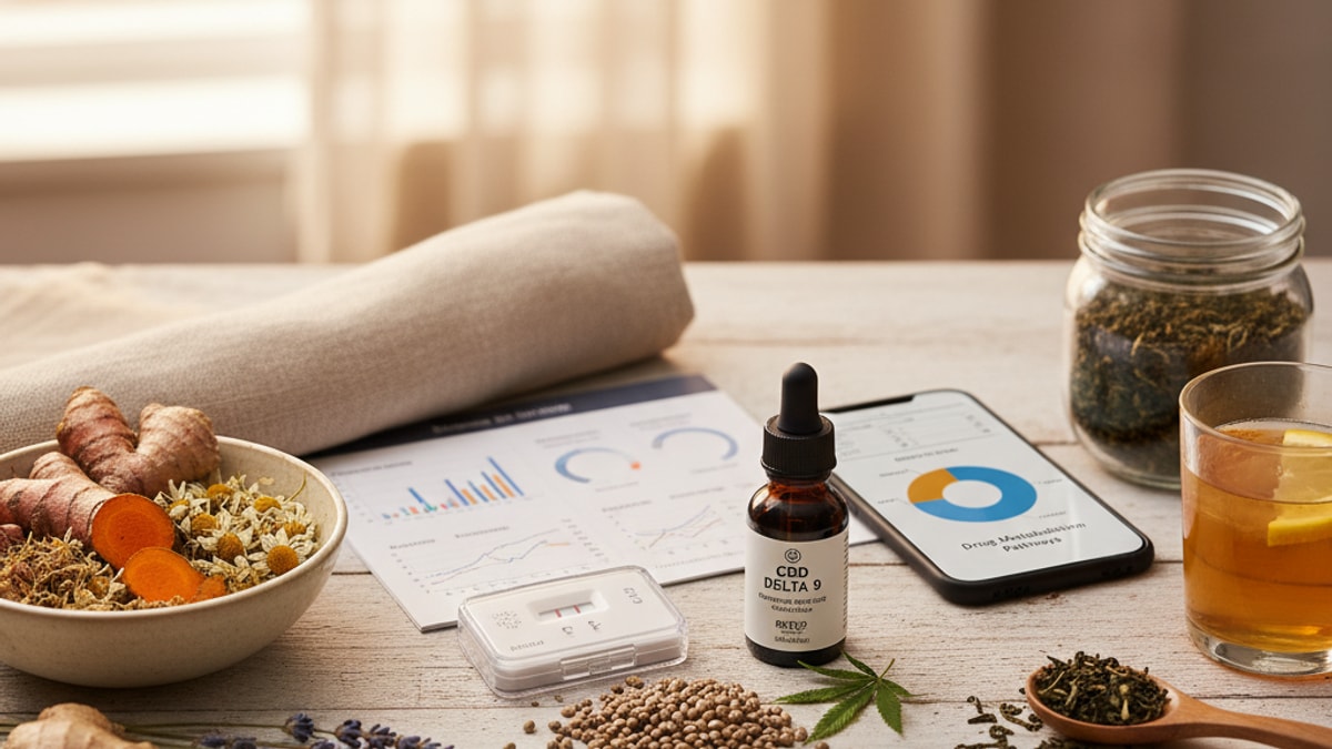 How Long Does CBD Delta 9 Stay In Your System | THC Detection Explained - Professional illustration