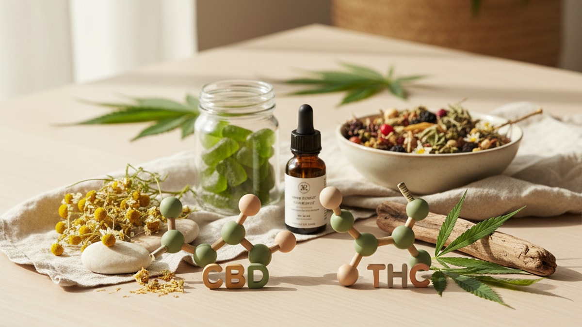 Is Delta 9 CBD Or THC | Cannabinoid Differences Explained - Professional illustration