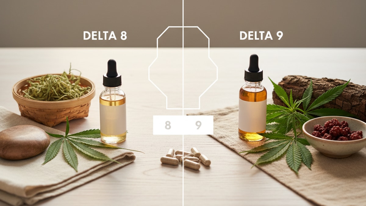 Is Delta 9 The Same As Delta 8 | Delta 8 Vs Delta 9 Differences - Professional illustration