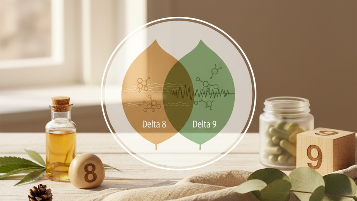 Is Delta 8 Stronger Than 9 | Cannabinoid Strength Comparison - Professional illustration