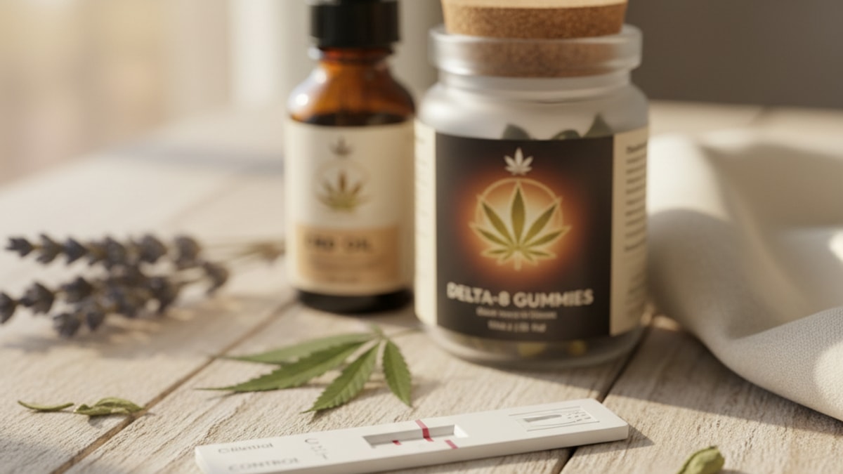 Does Delta-8 Show on Urine Test? | Drug Test Accuracy and THC Metabolites - Professional illustration
