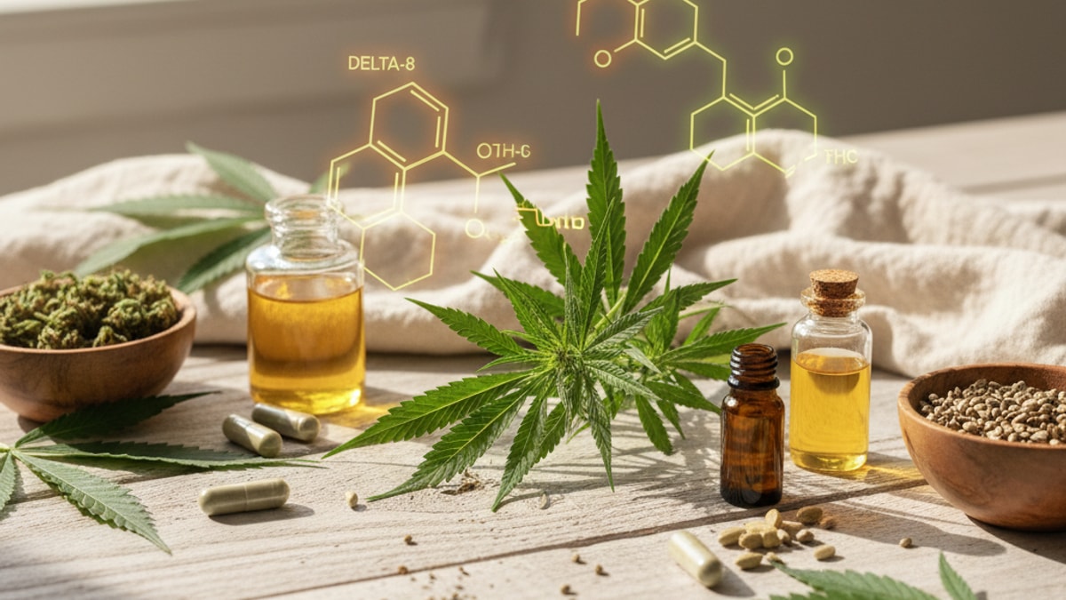 Is Delta 8 And Delta 9 Synthetic | Cannabinoid Source Guide - Professional illustration
