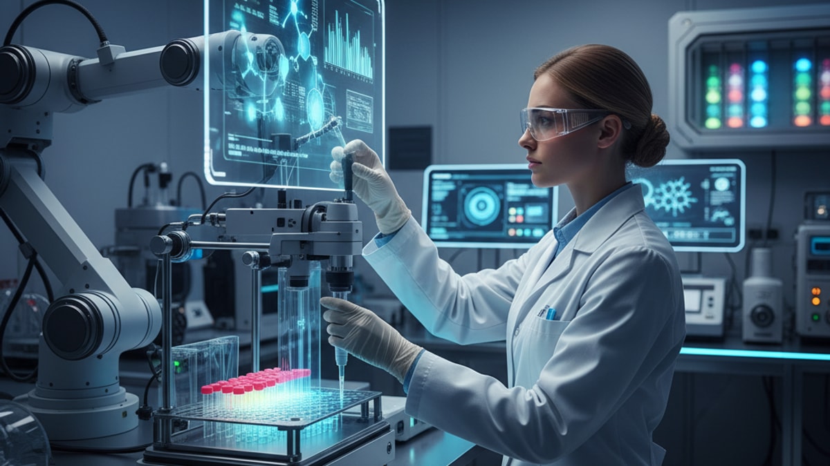 and Lab Processing - Professional illustration