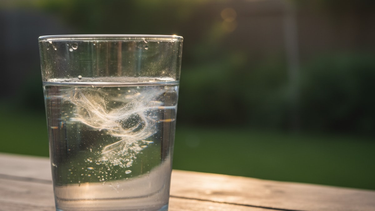microplastics in drinking water guide - Professional illustration