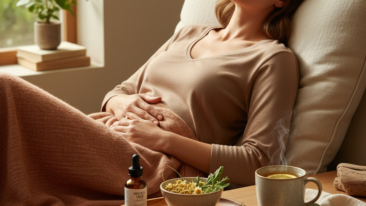 Does Delta 9 Help With Period Cramps | THC Pain Relief Explained - Professional illustration