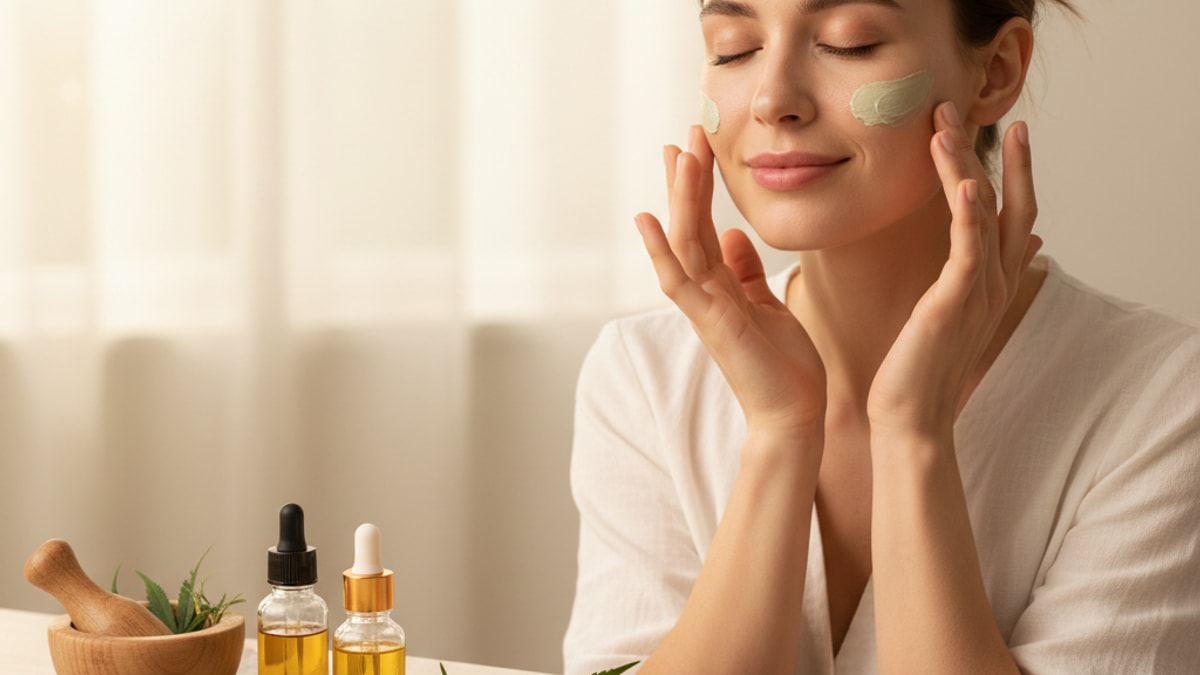 cbd for acne and skin issues - Professional illustration