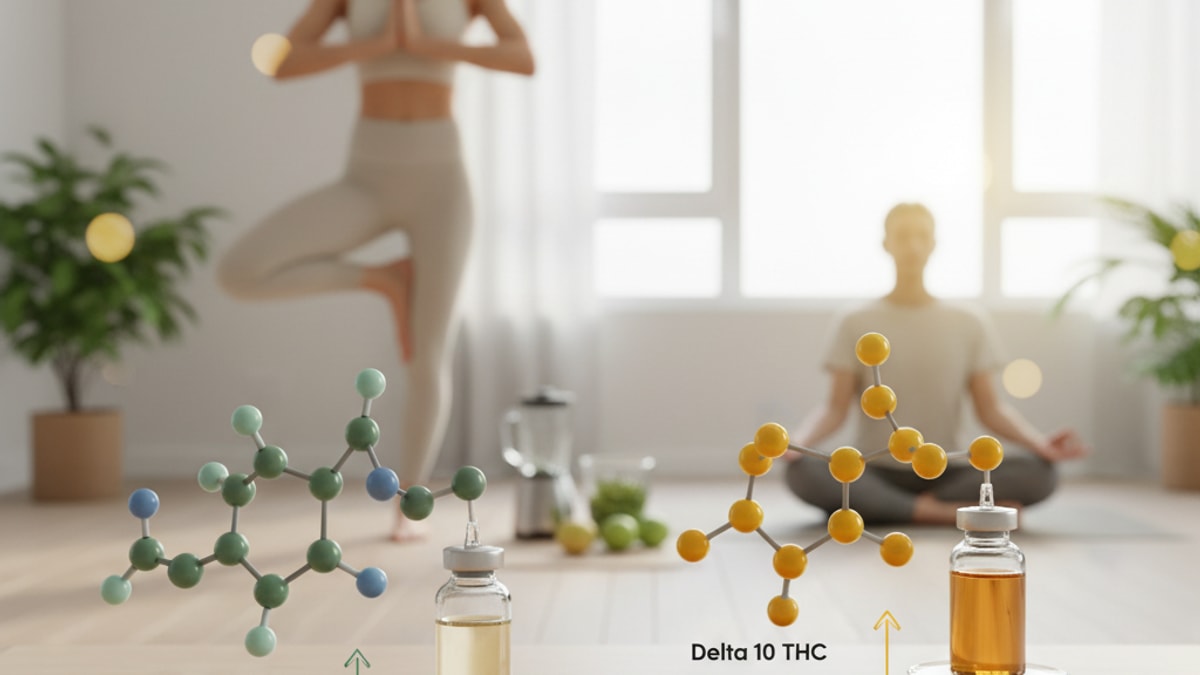 Blog Post: is delta 10 stronger than delta 8 - Professional illustration
