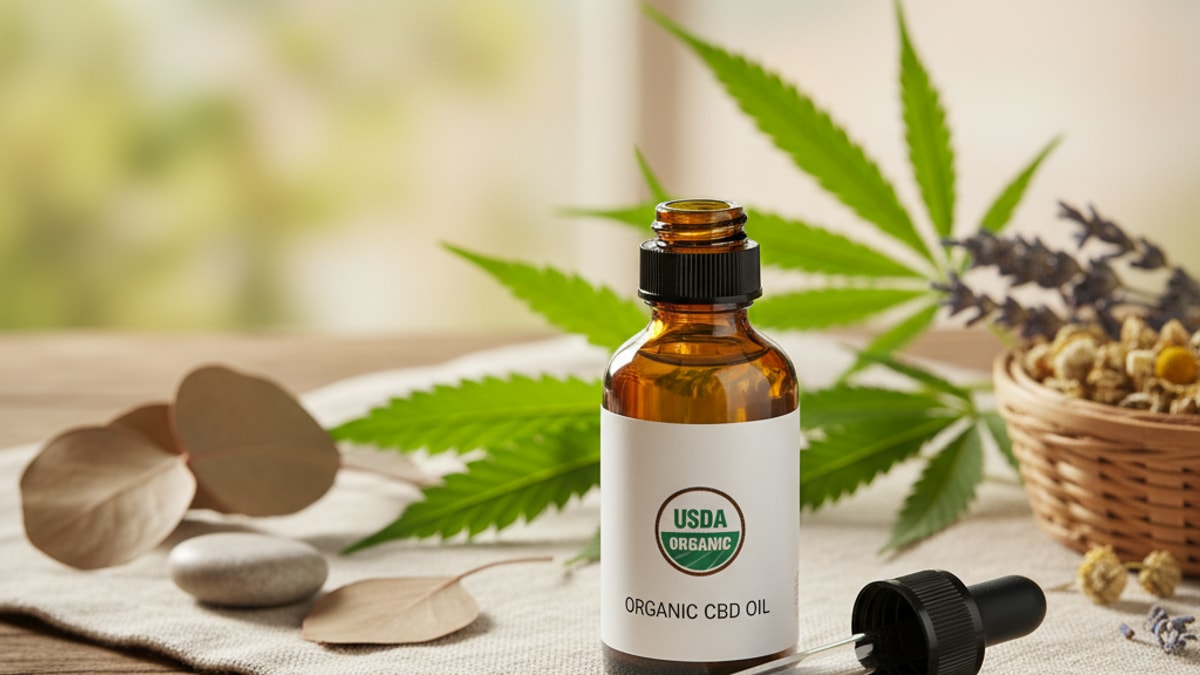 usda organic cbd what it means - Professional illustration