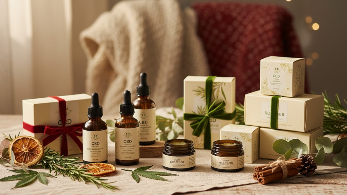 holiday cbd gift guide - Professional illustration