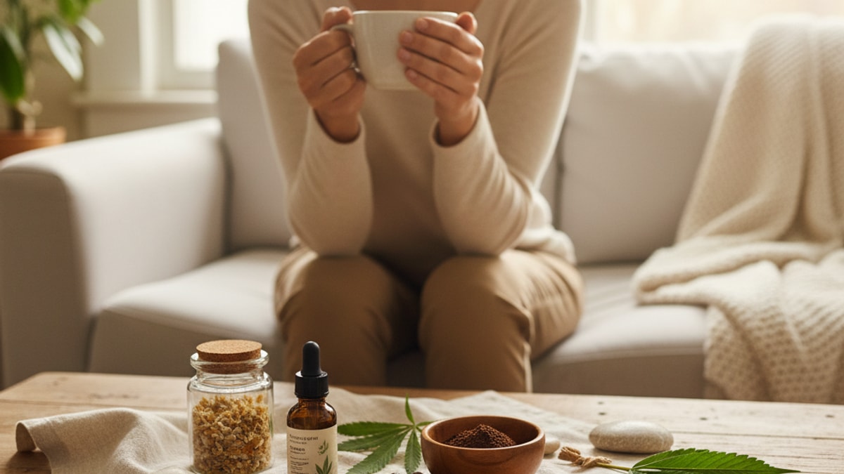 cbd coffee benefits and drawbacks - Professional illustration