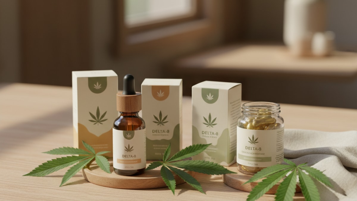 What Is in Delta-8? | Hemp THC - Professional illustration