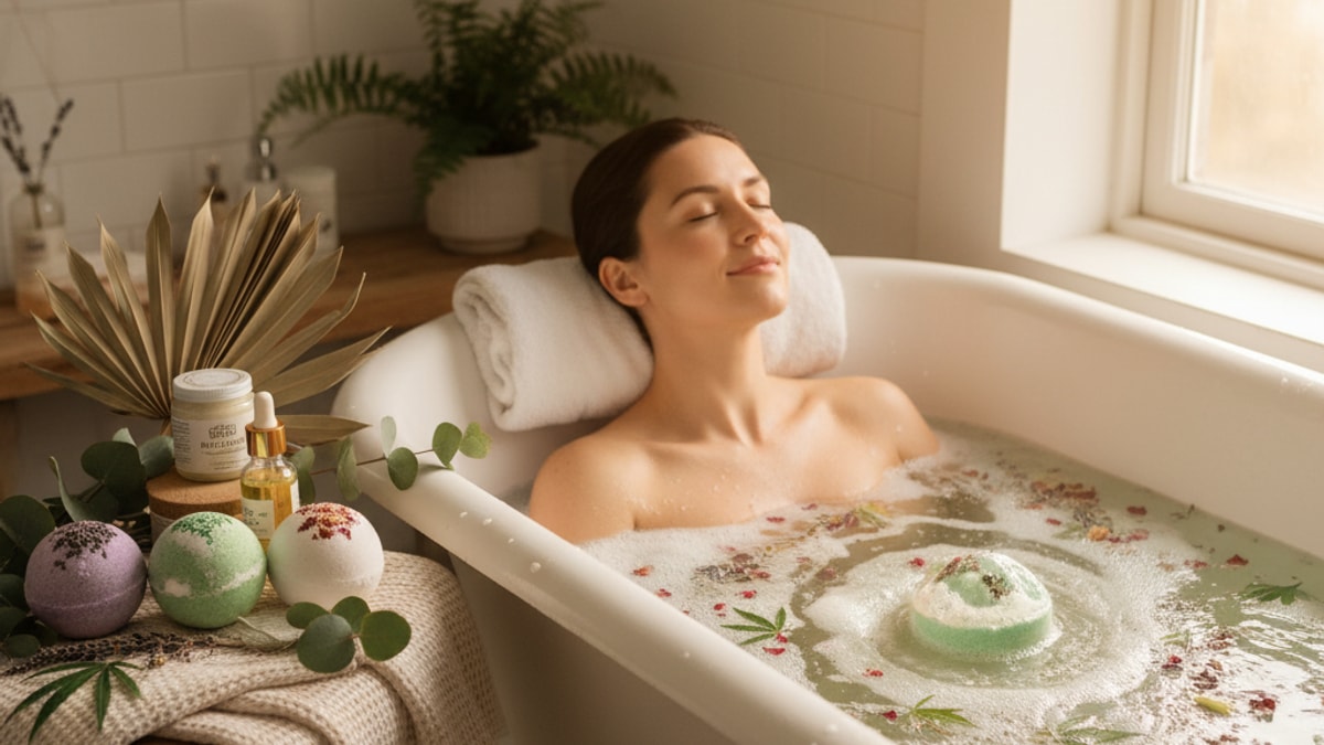 Best CBD Bath Bomb St. Petersburg | CBD Bath Bombs Near Me - Professional illustration