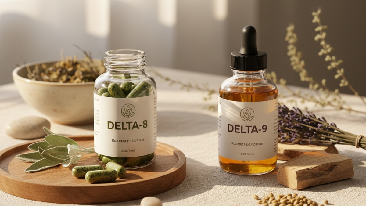 Is Delta 9 Or Delta 8 Better | THC Comparison Guide - Professional illustration