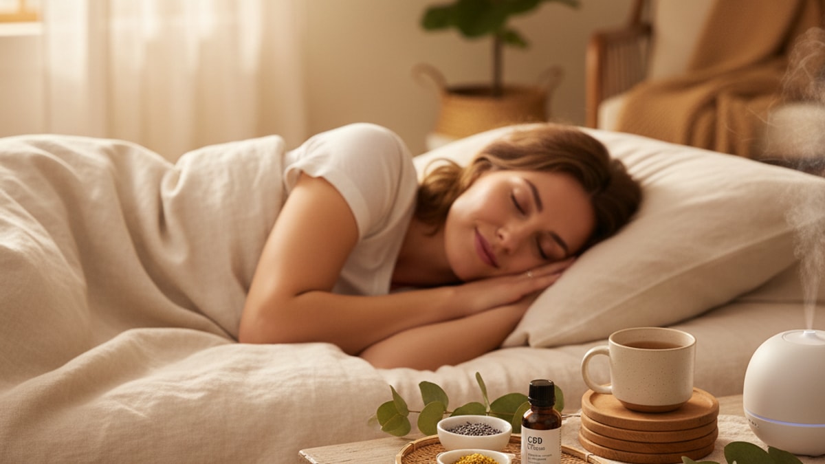 Does Cbd Help With Sleep | Does CBD Help With Sleep Insomnia - Professional illustration