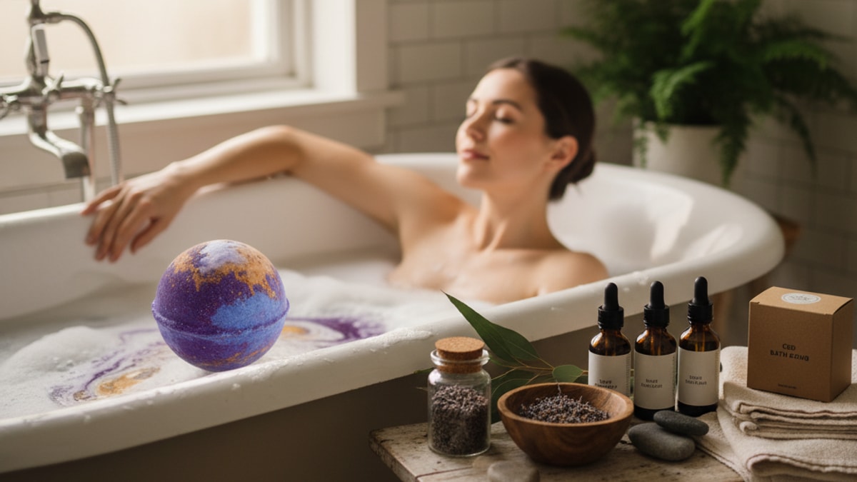 Best CBD Bath Bomb Santa Ana | CBD Bath Bombs Near Me - Professional illustration