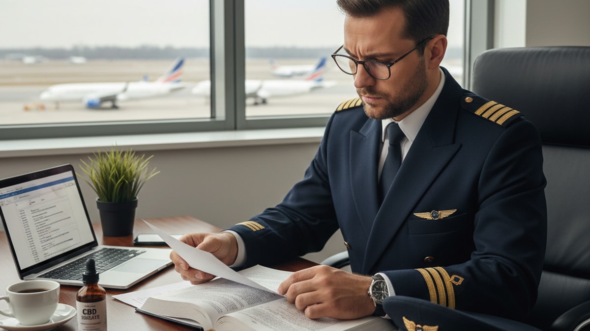 cbd for pilots legal considerations - Professional illustration