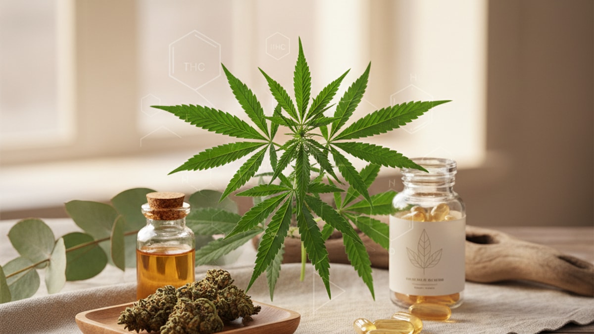 Is Delta 9 THC Regular Weed | THC In Cannabis Explained - Professional illustration
