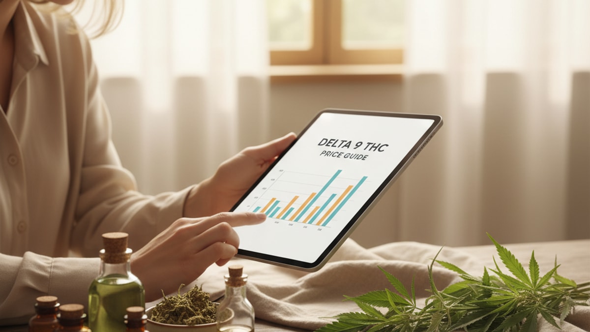 How Much Is Delta 9 THC | THC Price Guide - Professional illustration