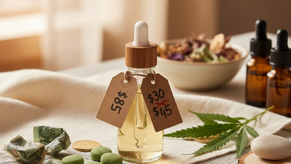 why cbd costs so much (or doesn't) - Professional illustration