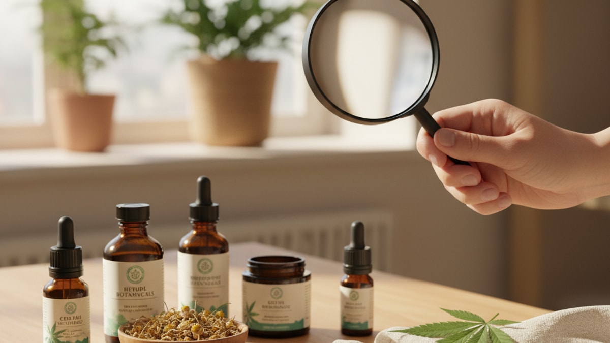 how to choose quality cbd products - Professional illustration