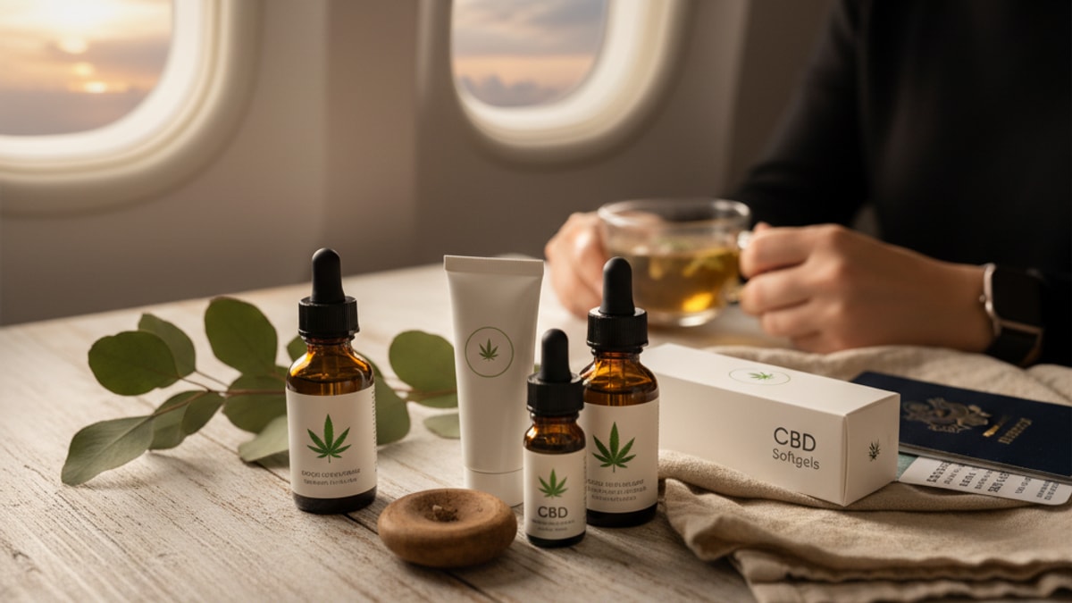 can you travel with cbd on a plane - Professional illustration