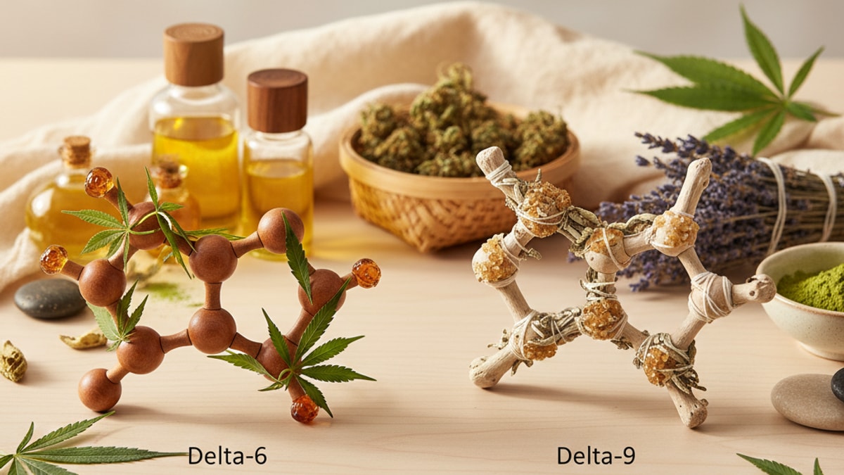 Is Delta 6 Stronger Than Delta 9 | Cannabinoid Strength Comparison - Professional illustration