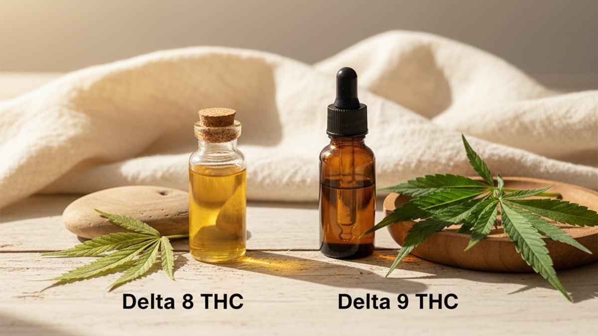 How To Tell Delta 8 From Delta 9 | THC Comparison Guide - Professional illustration