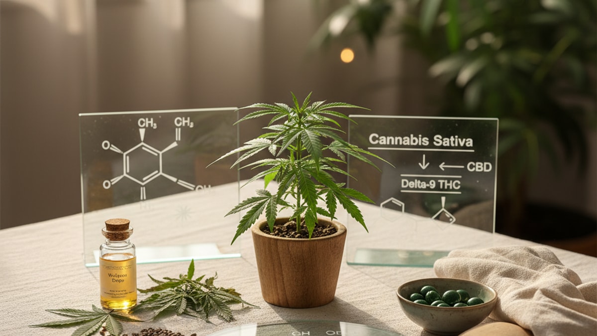 Is Delta 9 A Cannabinoid | THC Explained - Professional illustration