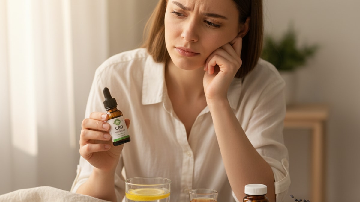 cbd and alcohol interaction effects - Professional illustration