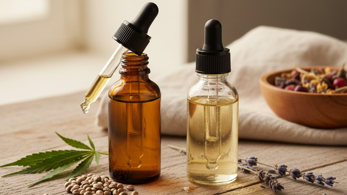 cbd oil vs cbd tincture differences - Professional illustration