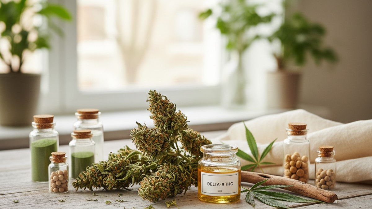 Does Weed Have Delta 9 In It | THC Content Explained - Professional illustration