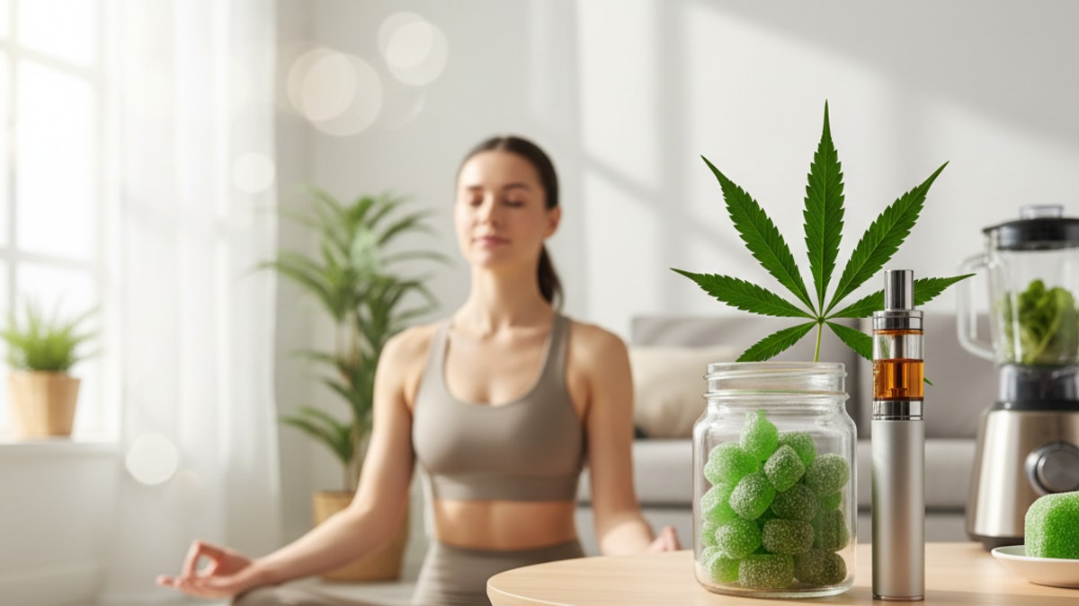Blog Post: is delta 8 real thc - Professional illustration