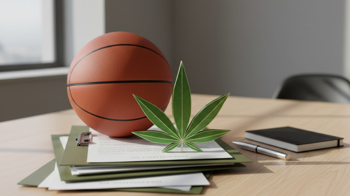 nba cannabis policy update - Professional illustration