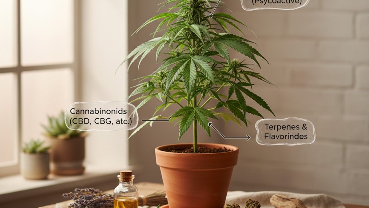 Is All Weed Delta 9 | Cannabis THC Explained - Professional illustration
