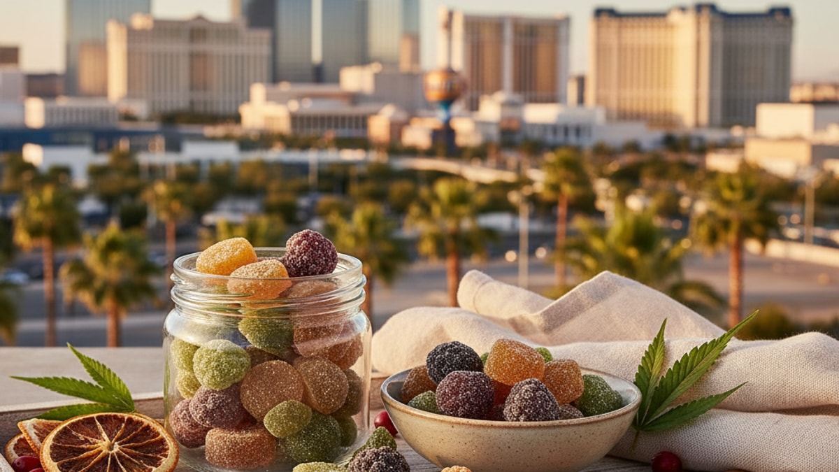 Best Delta 9 Gummies Las Vegas | Delta 9 Edibles Near Me - Professional illustration