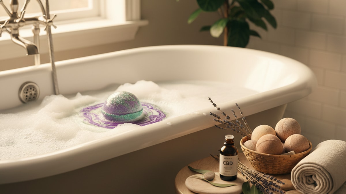 Best CBD Bath Bomb New York City | CBD Bath Bombs Near Me - Professional illustration
