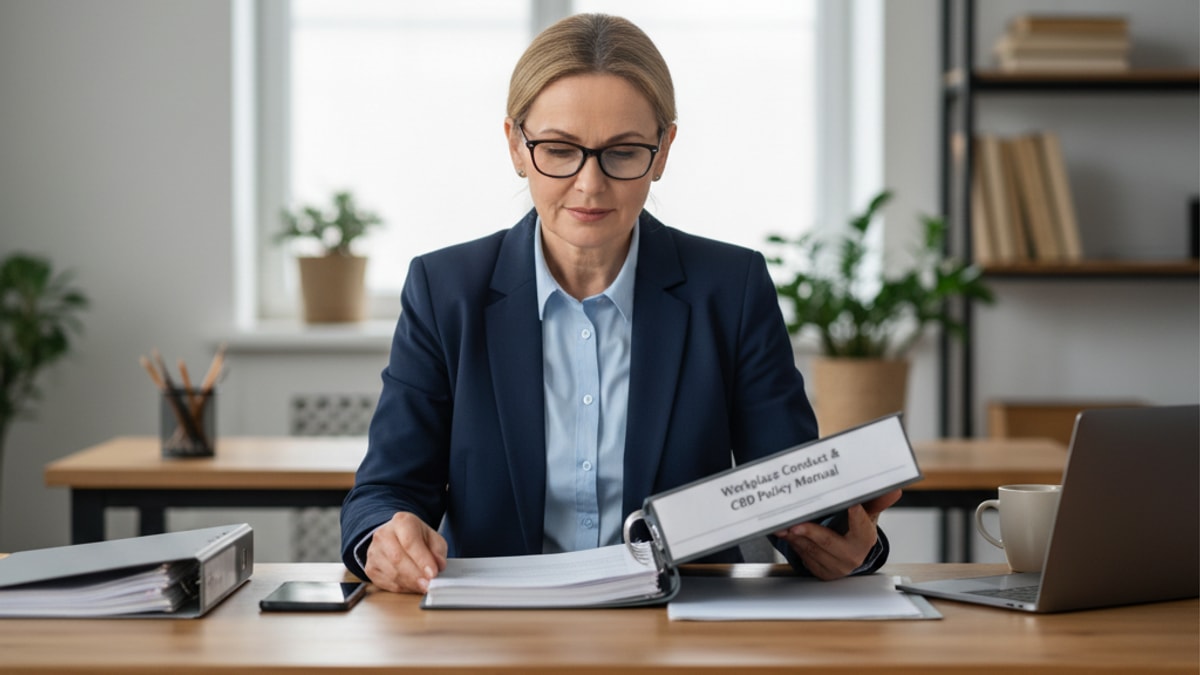 teachers and cbd workplace rules - Professional illustration