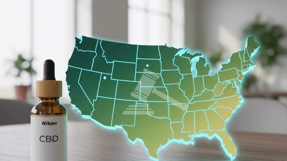 is cbd legal in all 50 states - Professional illustration
