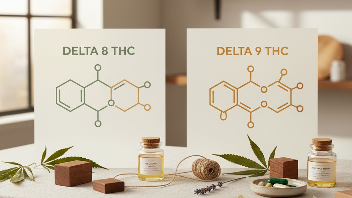 Is Delta 9 Stronger Than Delta 8 | Delta 8 Vs Delta 9 THC Potency Comparison - Professional illustration