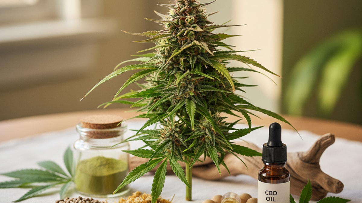 Is Delta 9 Natural Weed | THC Source Explained - Professional illustration