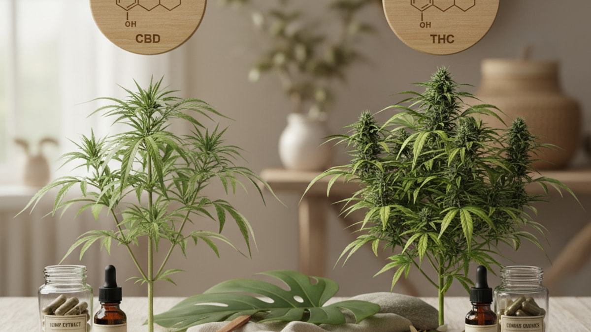 Is Delta 9 From Hemp The Same | Hemp Vs Cannabis THC - Professional illustration