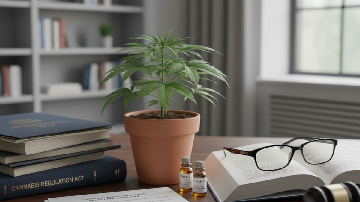 Is Delta 8 Or 9 Legal | THC Legal Status Guide - Professional illustration