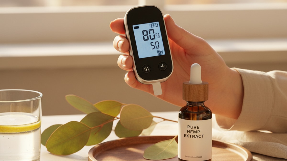 cbd for diabetes blood sugar effects - Professional illustration