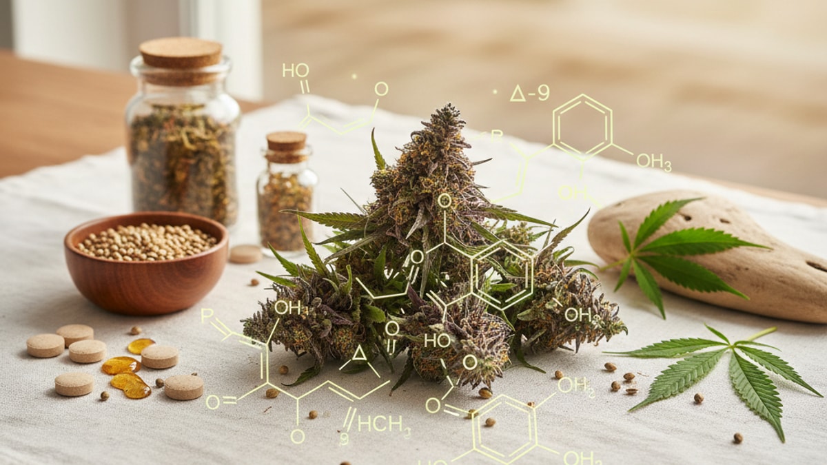 Is Delta 9 Actual Weed | THC Source Explained - Professional illustration