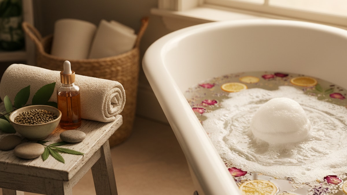 Best CBD Bath Bomb St. Louis | CBD Bath Bombs Near Me - Professional illustration
