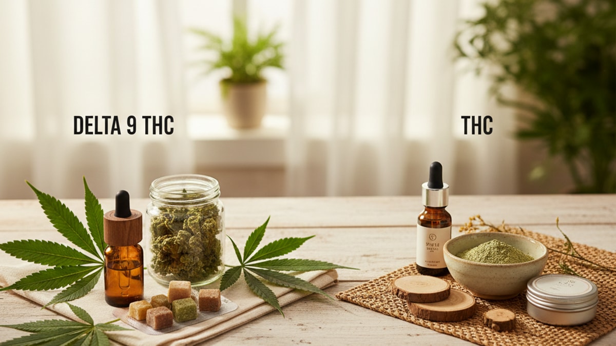 Is Delta 9 Vs THC | Delta 9 THC Differences - Professional illustration