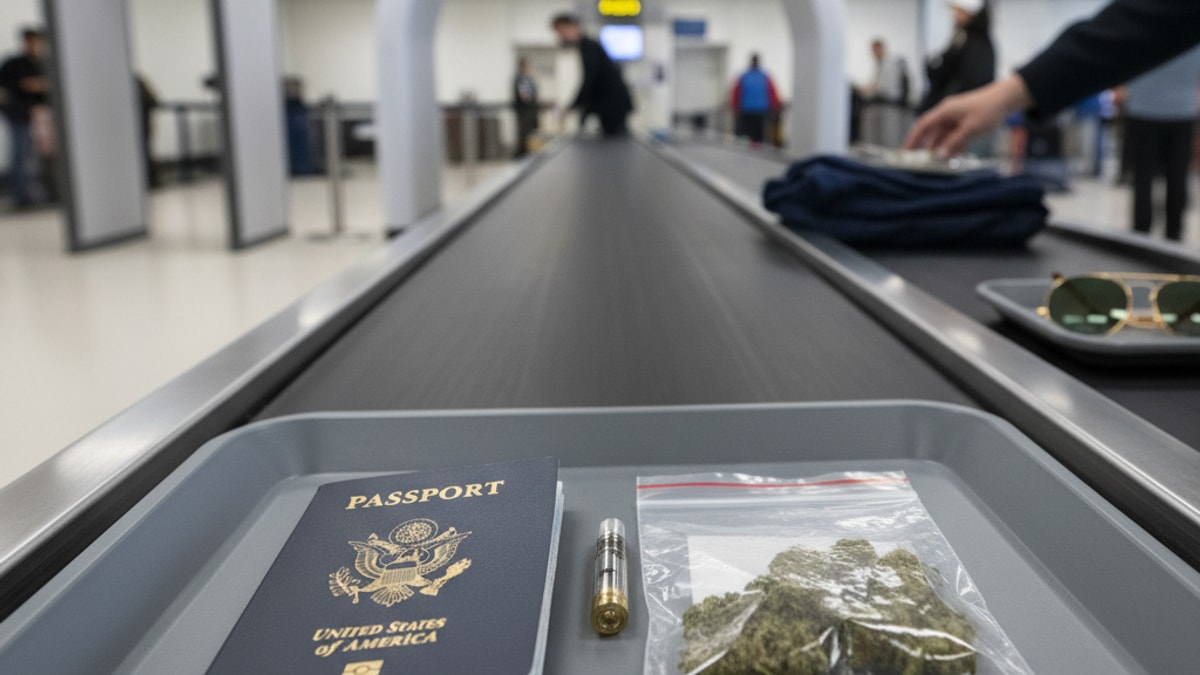 and THC Travel Risks - Professional illustration