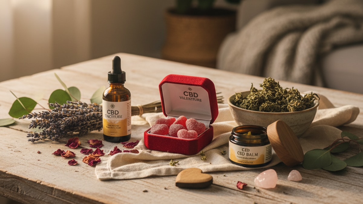 valentine's day cbd gifts - Professional illustration