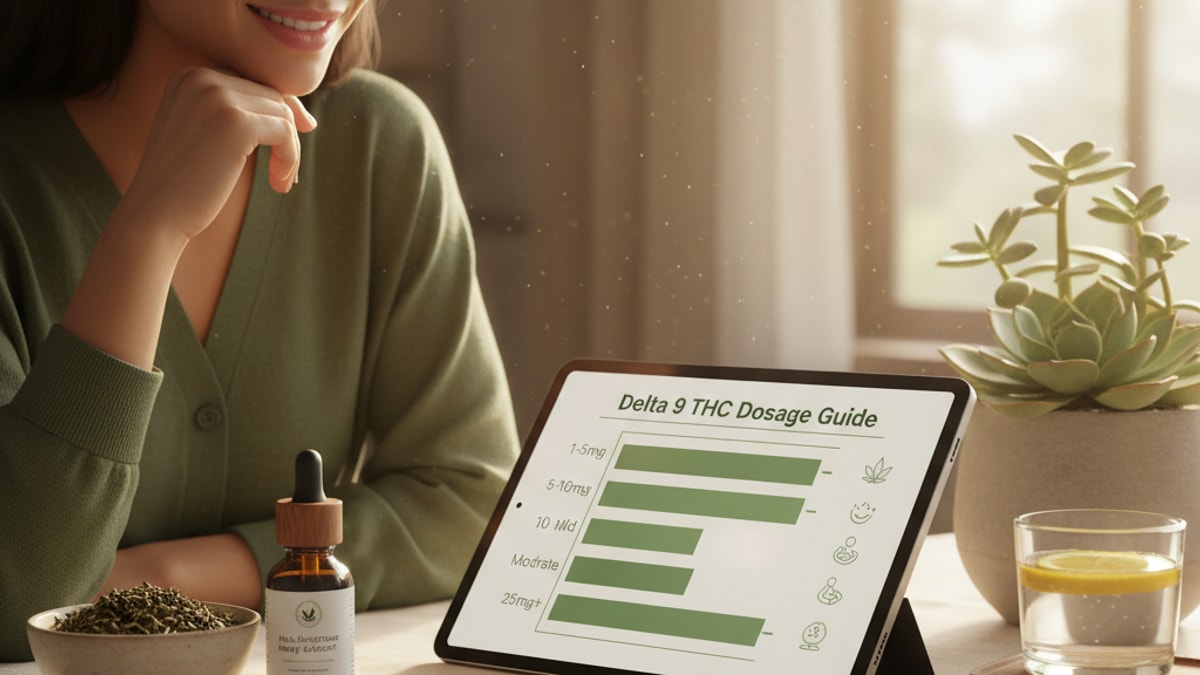 How Many Mg Delta 9 | THC Dosage Explained - Professional illustration